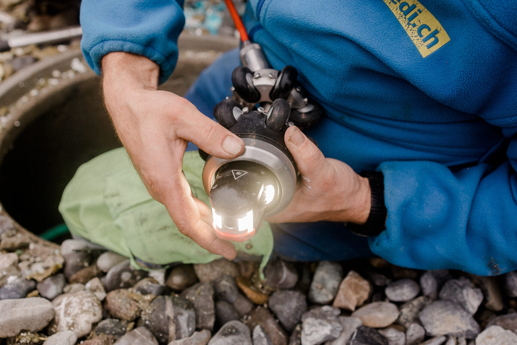 Kanaltechnik mit Spezialroboter
